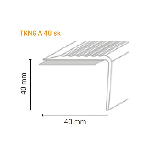 Trapneus kunststof TKNG A40 ZK champagne 1245 (2)