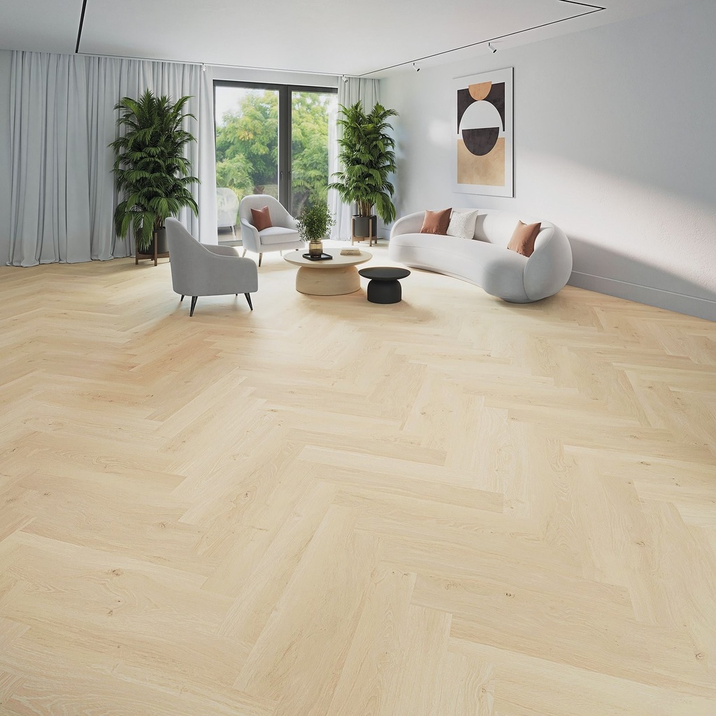 LVT DESIGN 555 Wooden Styles Visgraat Click 701H Oak light EIR 7,0/0.55 75x15 | 1,575m2 (1)