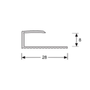 U-profiel 8,1 mm zilver (2)