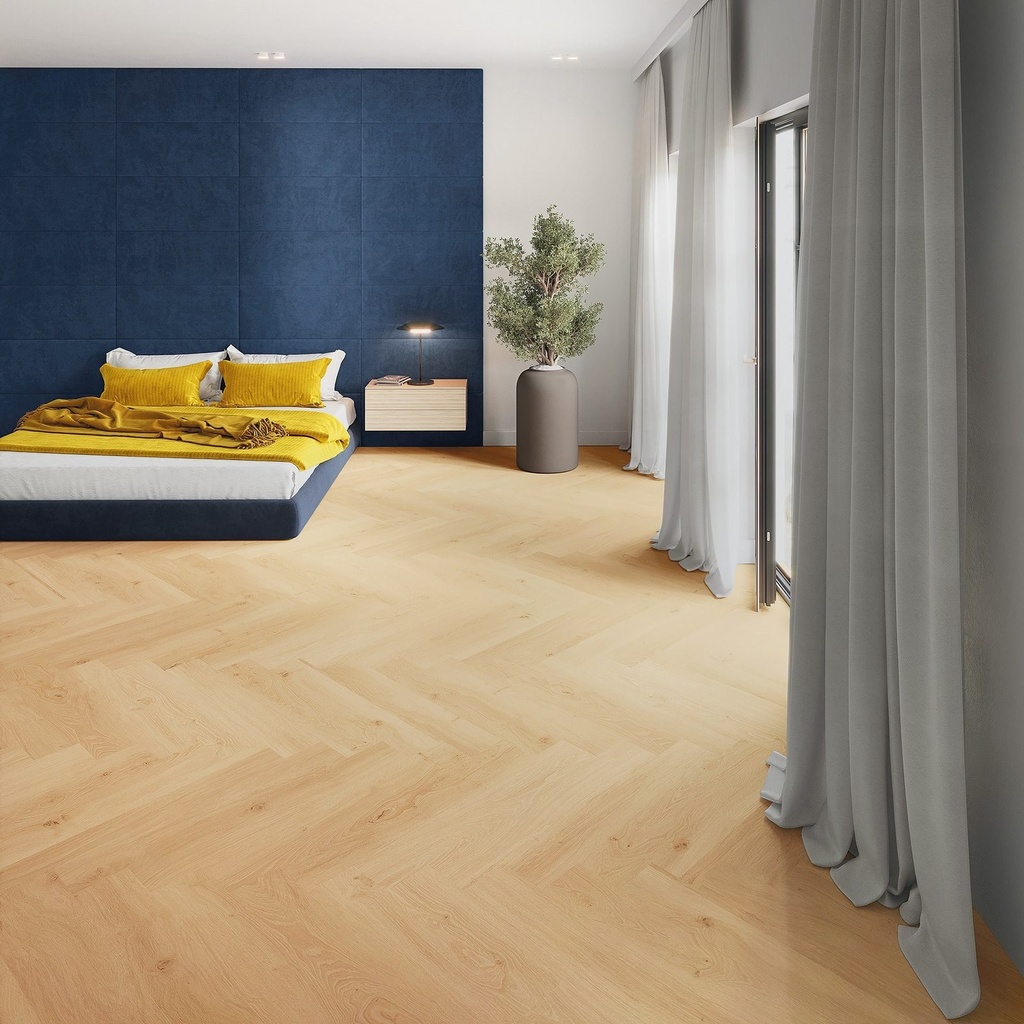 LVT DESIGN 555 Wooden Styles Visgraat DB 6704 Oak blond EIR 2,5/0.55 76,2x15,24 | 3,484m2 (1)