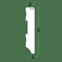 Watervaste kunststof Moderne plint 70x12 wit (1)