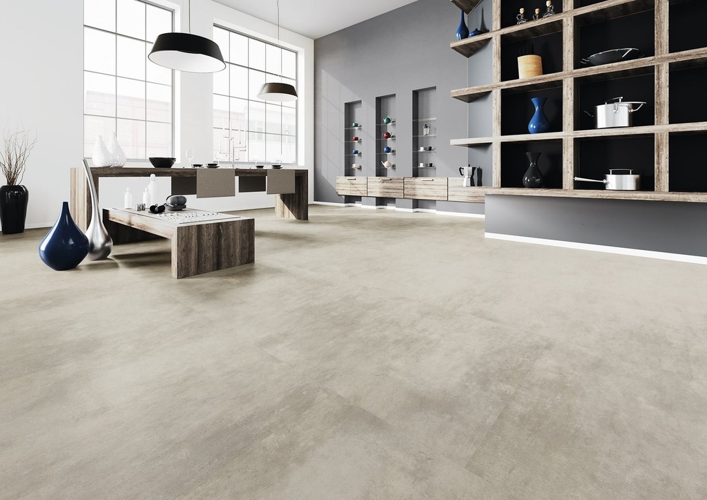 LVT Design 555 DB 5609 Patchy Concrete 914x914x2,5mm | Pak à 4,18m2 (1)