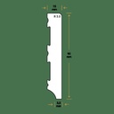 Watervaste kunststof Moderne plint 90x15 wit (1)