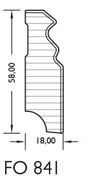 JOKA Plint MDF folie P#841 PROF. 18x 58mm Wit WS16 2,40mtr (1)
