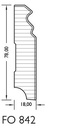 JOKA Plint MDF folie P#842 PROF. 18x 78mm Wit WS16 2,40mtr (1)
