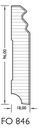 JOKA Plint MDF folie P#846 PROF. 18x 96mm Wit WS16 2,40mtr (1)