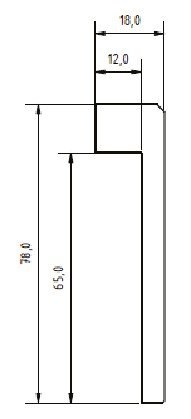 JOKA Renovatieplint MDF Folie 922F (o.a. overzetplint) 18x78x2400mm RAL9010 (1)