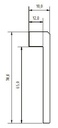 JOKA Renovatieplint MDF Folie 922F (o.a. overzetplint) 18x78x2400mm RAL9010 (1)
