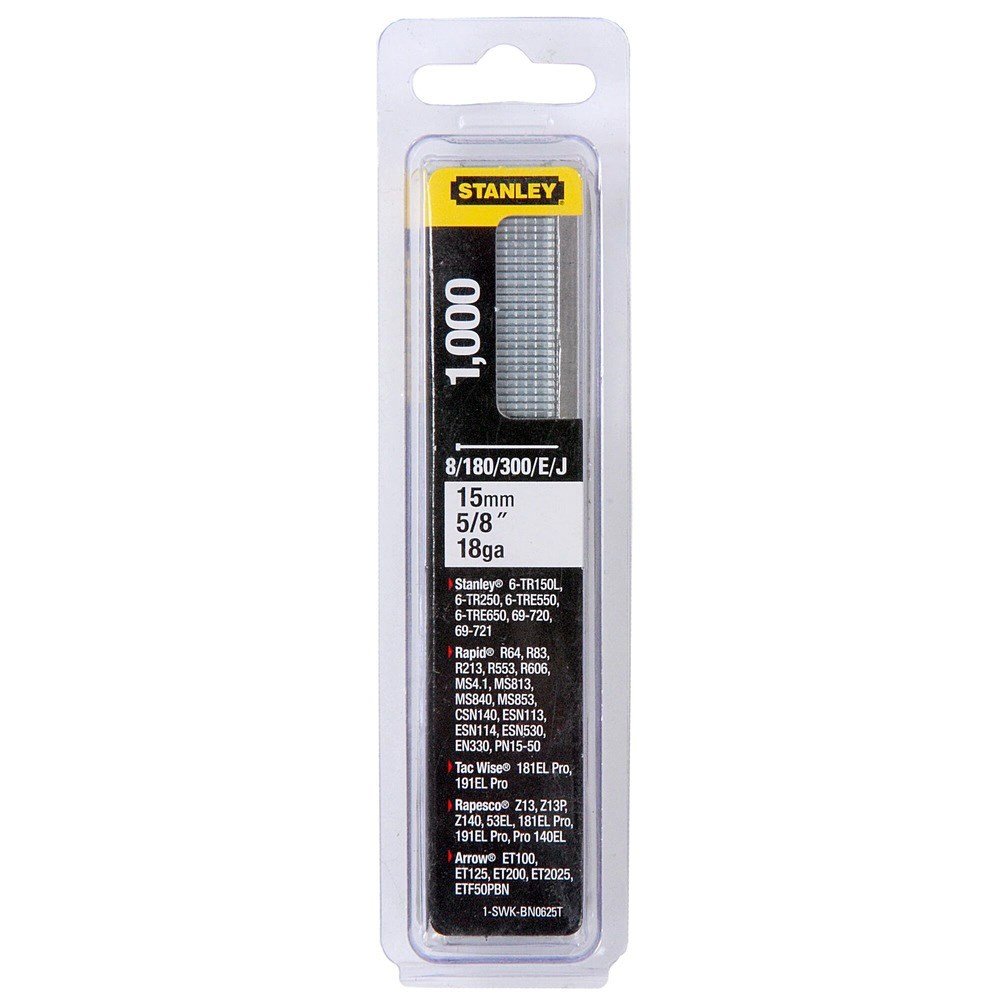 [WERST1SWKBN0625T] Stanley Spijker 15 mm Type J - 1000 stuks | Tacker 6-TR350