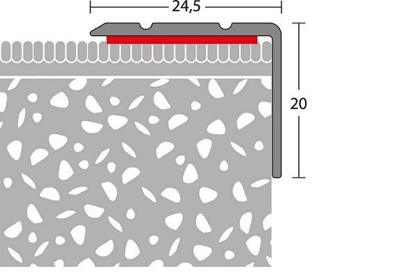 Hoekstrip 25x20 Goud ZKL 10x270cm - nr. 162 | 1622410270 (1)