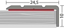 Hoekstrip 25x10 Zilver ZKL 10x300cm - nr. 160 | 1601411300 (1)