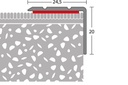 Hoekstrip 25x20 Zilver ZKL 10x300cm - nr. 162 | 1621411300 (1)
