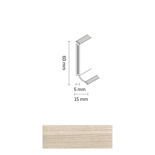 [ZUBSCHS60_2022] Döllken S 60 TOP HDF Kernplint 2022 Vintage Oak grey 5,15mtr