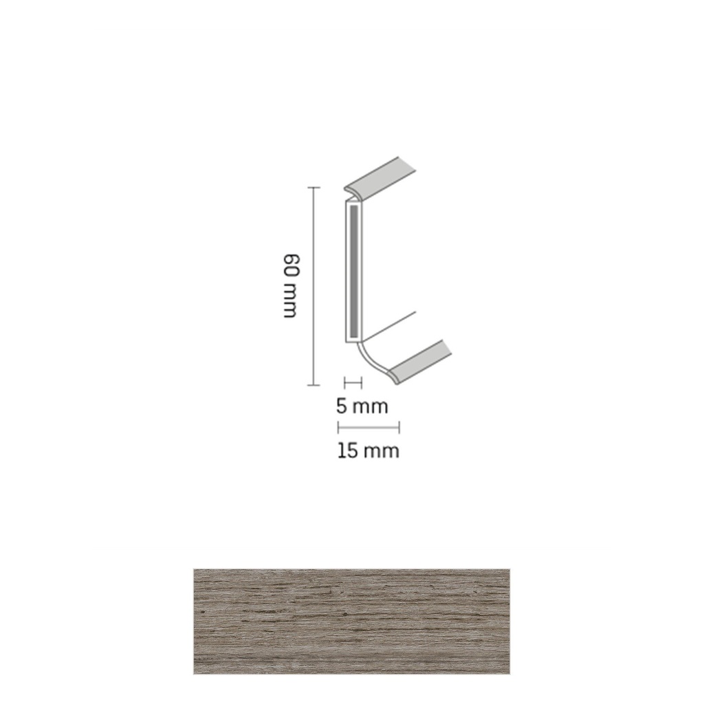 Döllken S 60 TOP HDF Kernplint 2357 Country gebeitst 5,15mtr