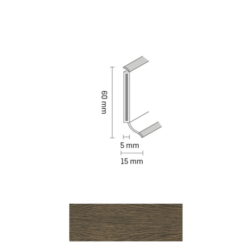 [ZUBSCHS60_2449] Döllken S 60 TOP HDF Kernplint 2449 Aruba 5,15mtr