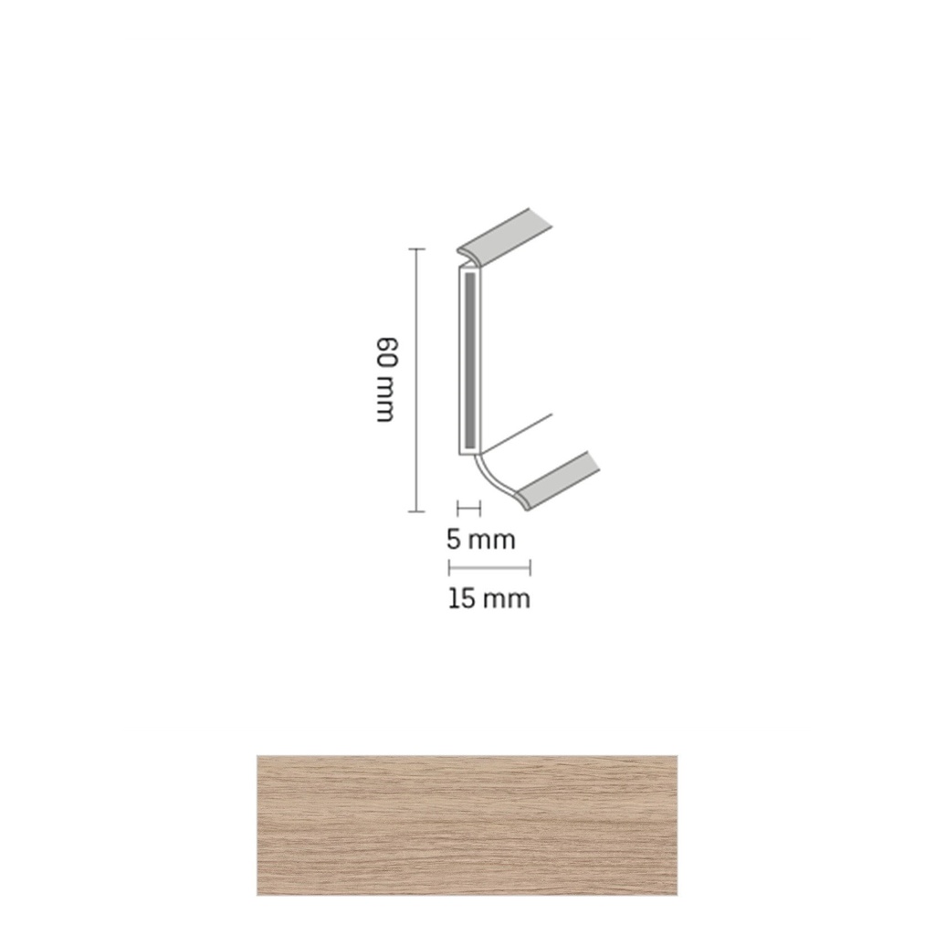 Döllken S 60 TOP HDF Kernplint 2452 Calistoga Cream 5,15mtr