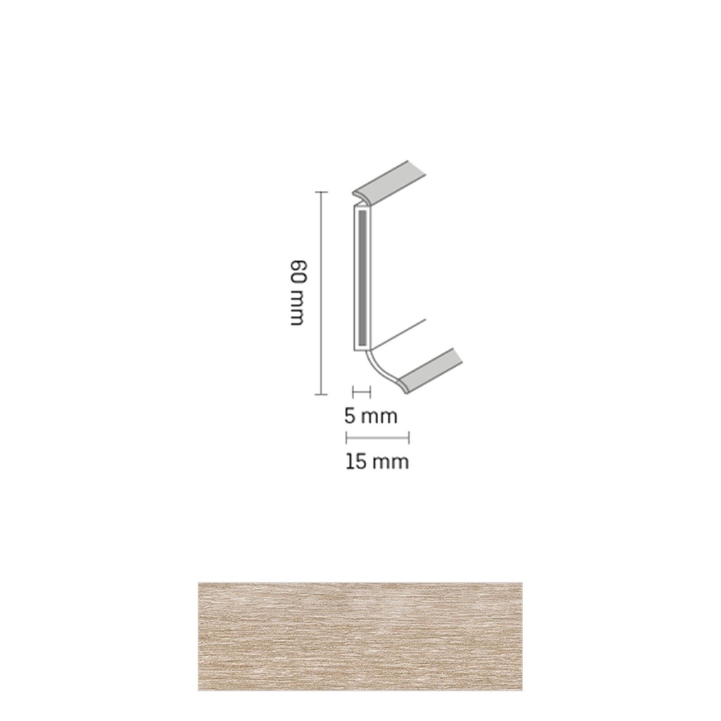 Döllken S 60 TOP HDF Kernplint 2485 Smoked oawhite 5,15mtr