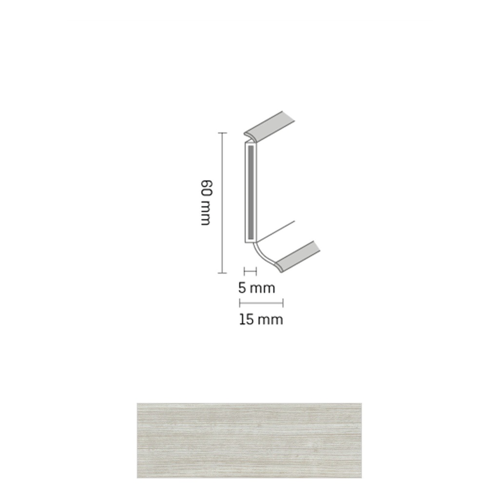 Döllken S 60 TOP HDF Kernplint 2491 Pine 5,15mtr