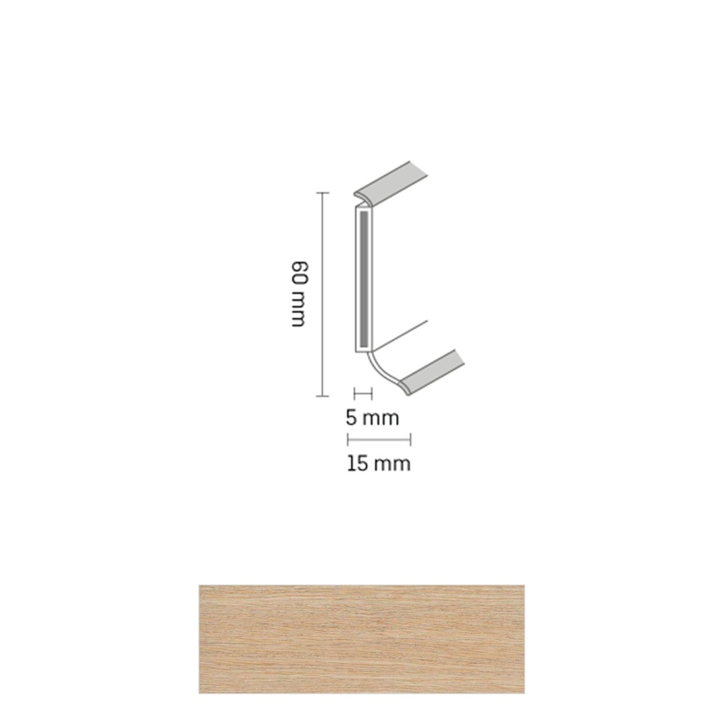 Döllken S 60 TOP HDF Kernplint 2813 Island Oak Honey 5,15mtr