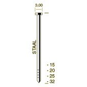 Union stalen verl.kopnagel TM25 3000st