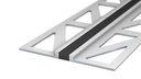 Voeg-/Dilatatieprofiel Aluminium 2,5 mm Antraciet 300cm nr. 769 | 7692544300