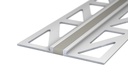 Voeg-/Dilatatieprofiel Aluminium 2,5 mm Grijs 300cm nr. 769 | 7692542300