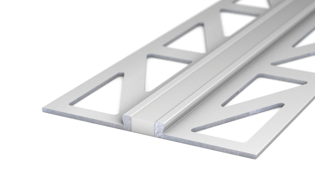Voeg-/Dilatatieprofiel Aluminium 2,5 mm Zilvergrijs 300cm nr. 769 | 7692545300