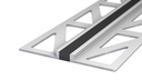 Voeg-/Dilatatieprofiel Aluminium 3 mm Antraciet 300cm nr. 770 | 7702544300