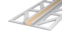 Voeg-/Dilatatieprofiel Aluminium 3 mm Beige 300cm nr. 770 | 7702541300