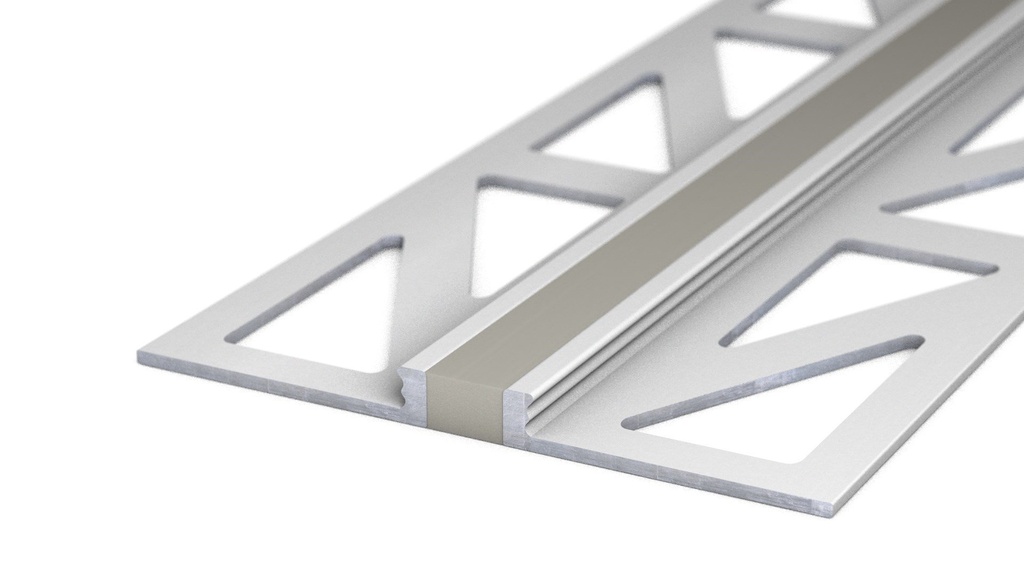 Voeg-/Dilatatieprofiel Aluminium 3 mm Grijs 300cm nr. 770 | 7702542300