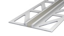 Voeg-/Dilatatieprofiel Aluminium 3 mm Grijs 300cm nr. 770 | 7702542300