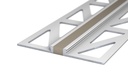 Voeg-/Dilatatieprofiel Aluminium 3 mm Grijs-Beige 300cm nr. 770 | 7702543300