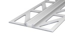 Voeg-/Dilatatieprofiel Aluminium 3 mm Zilvergrijs 300cm nr. 770 | 7702545300