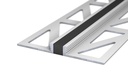 Voeg-/Dilatatieprofiel Aluminium 4,5 mm Antraciet 300cm nr. 771 | 7712544300