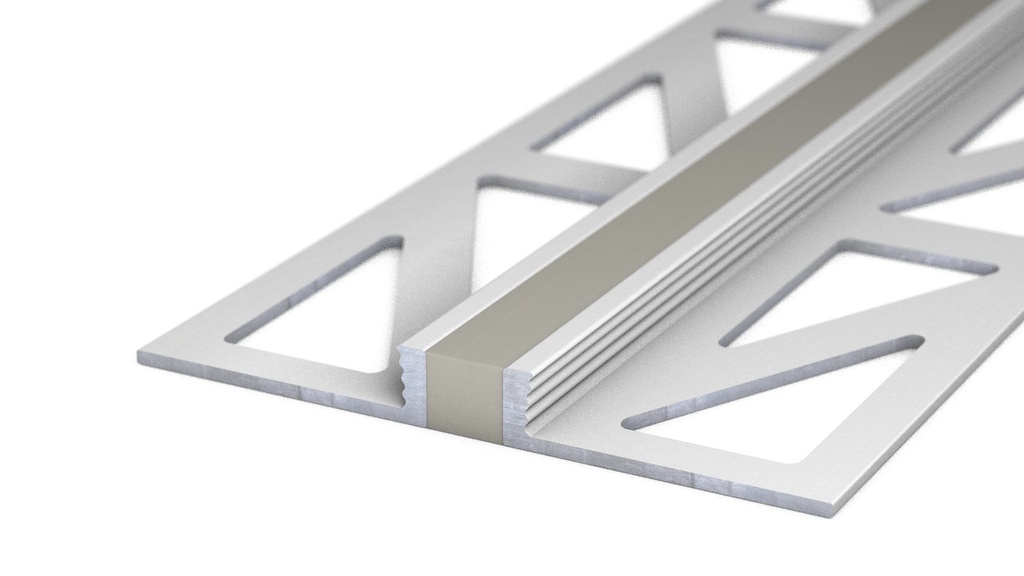 Voeg-/Dilatatieprofiel Aluminium 4,5 mm Grijs 300cm nr. 771 | 7712542300