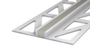 Voeg-/Dilatatieprofiel Aluminium 4,5 mm Grijs 300cm nr. 771 | 7712542300