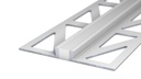 Voeg-/Dilatatieprofiel Aluminium 4,5 mm Zilvergrijs 300cm nr. 771 | 7712545300