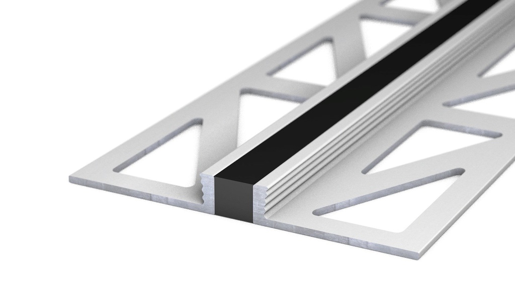 Voeg-/Dilatatieprofiel Aluminium 4,5 mm Zwart 300cm nr. 771 | 7712532300