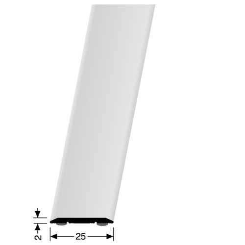 [442] Dilatatieprofiel 442 zelfklevend 25 mm zilver geb.