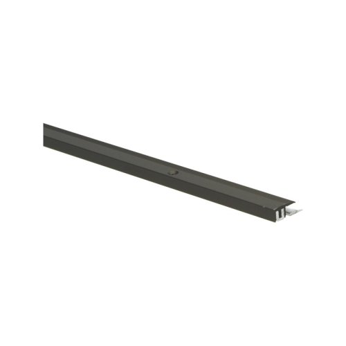 [377] Eind-en afwerkprofiel PVC zilver klik 17x40mm 4-9,5mm 3m 377