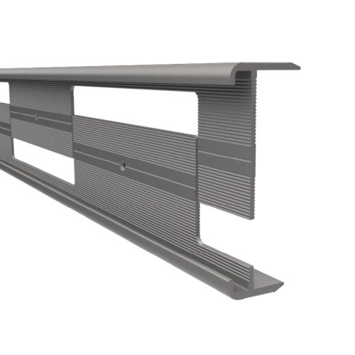 Trapneusprofiel PVC zilver 2-delig verstelbaar 3m 844WS