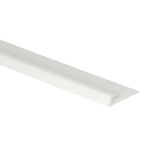 Kunststof eindprofiel tbv tapijt EL8 wit 1137