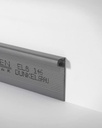 Open trapstrip 8mm Donker grijs 0146 EL8 (25x400cm)