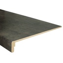 CPL traptrede rechte neus zwart staal 138 x 50 cm