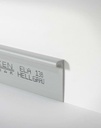 Open trapstrip 8mm Licht grijs 0138 EL8 (25x400cm)