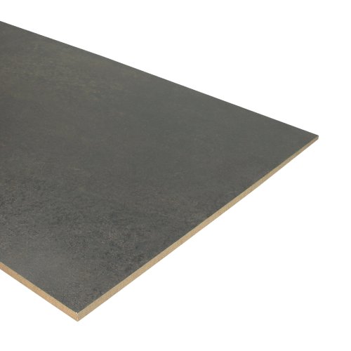 [70601] Dubbel stootbord zwart staal 115 x 40 cm