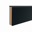 Plint MDF Cubu Flex Life 80 Recht kl. 1144 Zwart 12,6mmx80mm 10x250cm