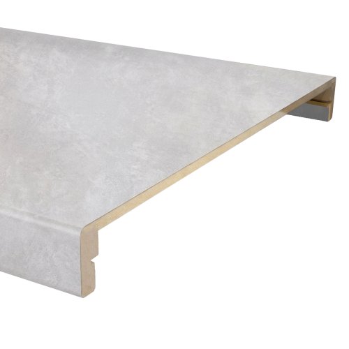 K-Stairs Dubbeltrede PP Beton Lichtgrijs Gepolijst 138cm
