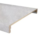 K-Stairs Dubbeltrede PP Beton Lichtgrijs Gepolijst 138cm