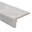 K-Stairs Uitlooptrede PP Beton Lichtgrijs Gepolijst 138cm